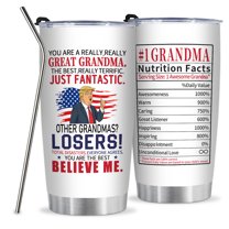 Gifts for Grandma from Granddaughter ,Funny Grandma Gifts for Mothers Day from Grandson , 20oz Grandma Tumbler Grandma Gifts, Unique Grandma Presents Gifts Ideas for Grandma on Birthday Christmas