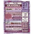thumbnail image 1 of Gifts for Grandma, Grandma Blanket 50''''x60'''', Grandma Birthday Gifts, Christmas Grandma Gift Ideas for Grandma Soft Cozy Flannel Throw Blanket Grandma Gifts from Grandchildren, 1 of 1