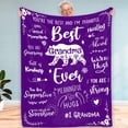 thumbnail image 1 of Gifts for Grandma, for Grandma, Grandma Blanket, Birthday Gifts for Grandma Form Granddaughter Grandkids Grandson Grandchildren, Best Grandma Ever Blanket Throw, 1 of 6