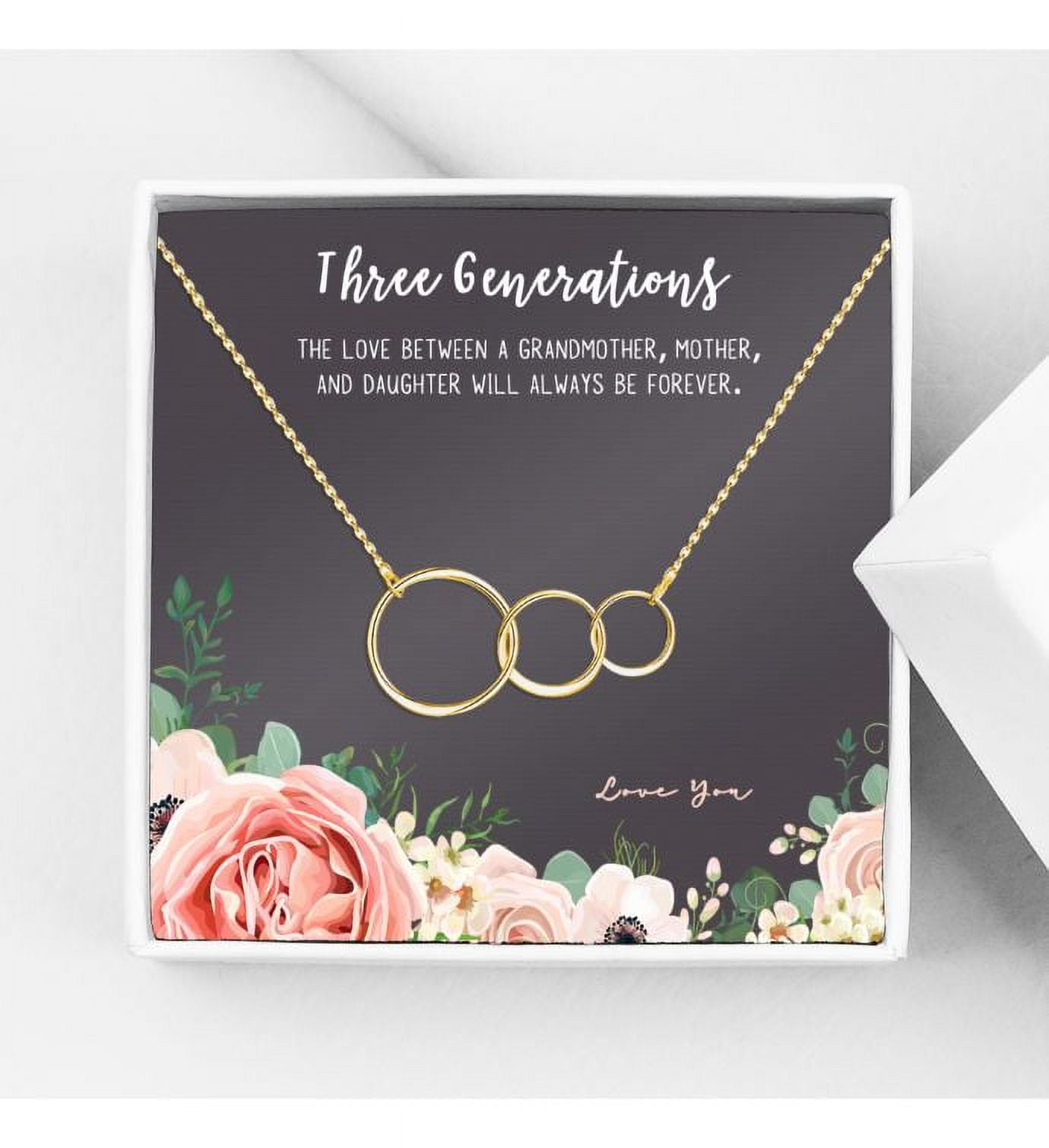 Three Generations Necklace Set Mother Daughter Granddaughter Necklace Gift  for Grandmother Sterling Silver Generations Necklaces Circle Link - Etsy | Generation  necklace, Mother daughter granddaughter, Mother daughter gifts