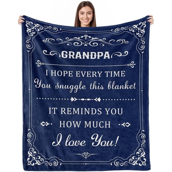Gifts for Grandpa from Grandchildren Birthday Gift for Grandfather Blanket Unique Fathers'' Day Christmas Thanksgiving for Papa Best Grandpa Gifts Idea Papa Gifts Blanket 50X60