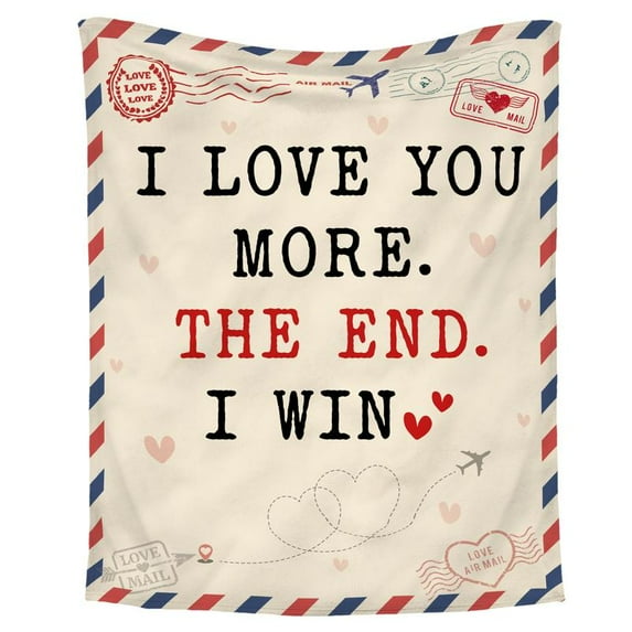 Gifts for Her, Anniversary Birthday Gifts for Girlfriend, Wife, Romantic Pink Blanket with Rose Print, I Love You Gifts for Her, Wedding, Valentines Day Gift, Soft Throw Blanket