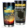 thumbnail image 1 of Gifts for Husband, Best Husband Birthday Gift Ideas, 20oz Insulated Tumbler Fathers Day Husband Gifts, Anniversary Wedding Gifts for Him Husband, Valentines Day Christmas Husband Gifts from Wife, 1 of 6
