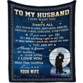 thumbnail image 1 of Gifts for Husband Blanket 60"x50", Husband Gifts, Husband Birthday Gift, Anniversary Wedding Gifts for Husband, Birthday Gifts for Husband,Unique Husband Gifts from Wife,Best Husband Ever Gift, 1 of 6