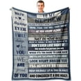 thumbnail image 1 of Gifts for Husband Boyfriend Blanket 60’’x50’’, Boyfriend Husband Birthday Gifts, I Love You Gifts for Him, to My Husband Gift, Anniversary Christmas Wedding Romantic Valentines Gift for Husband, 1 of 5
