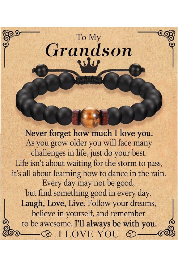 Gifts for Husband Brother Boyfriend Uncle Son Nephew Grandson Fiance Stepdad New Dad First Time Dad To Be Bracelet Gifts, Graduation Fathers Day Birthday Christmas Anniversary Valentines Day Gifts