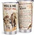 thumbnail image 1 of Gifts for Husband - Husband Gifts from Wife - I Love You Gifts for Him for Anniversary, Husband Birthday Gift, Husband Christmas Gifts - Vintage Airmail 20oz Stainless Steel Tumbler, 1 of 6