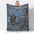 thumbnail image 1 of Gifts for Husband from Wife - Valentines Day Gifts for Him - Birthday Gift for Husband - Anniversary Wedding Gift for Men - Best Husband's Ever Present - to My Husbands Blanket 60x80 Inch, 1 of 7