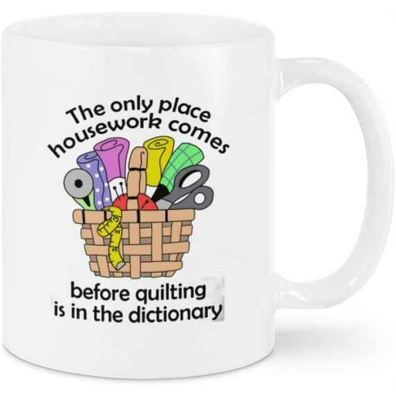 Gifts Ideas For Sewers Novelty Coffee Mug For Women Girl From Children Kids The Only Place Housework Comes White Ceramic Cup 11 15oz Tea Cup Gifts For Men Women On Birthday Christmas Xmas