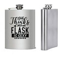 thumbnail image 1 of Gifts Infinity 8 Oz. Funny Qoutes Sayings Stainless Steel Flask (FL-14), 1 of 1