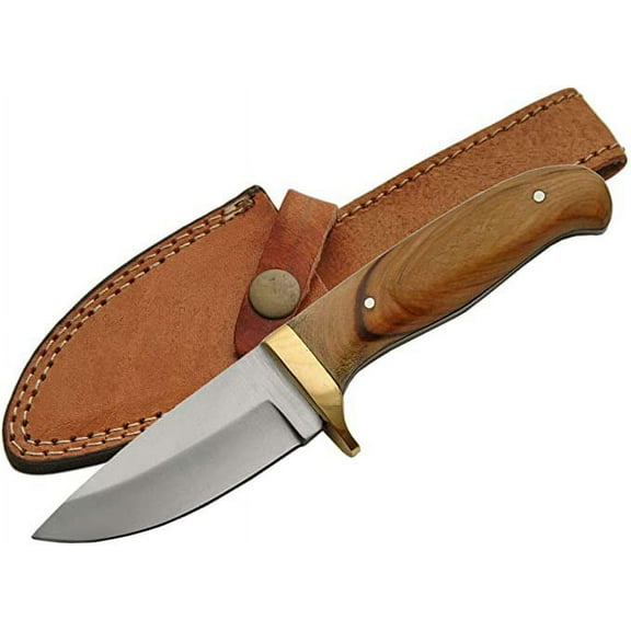 Gifts Infinity Fix Blade 7.5" OLIVE WOOD HUNTER Knife For Everyday Carry, Valentines Day, Fathers Day