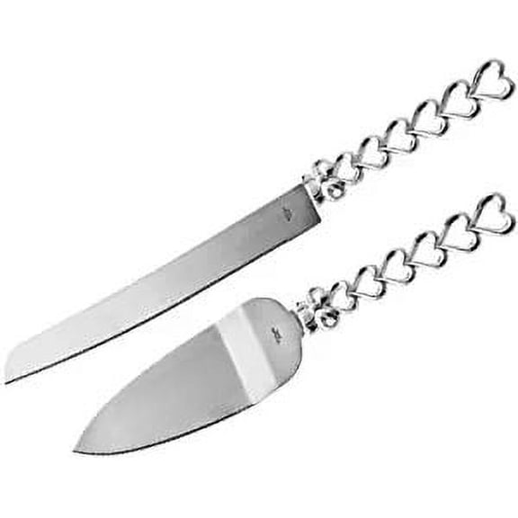 Gifts Infinity Heart To Heart Wedding Cake Knife and Server Set