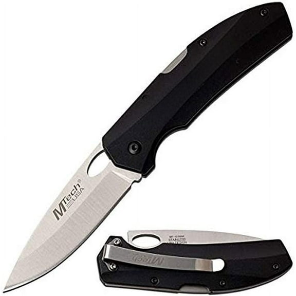 Gifts Infinity Pocket Black Folding Knife 8'' (MT-1076BK)