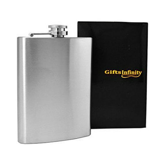 Gifts Infinity Set of 6 8oz Stainless Steel Flask Groomsman, Best Man