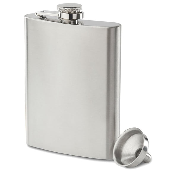Gifts Infinity 8oz Stainless Steel Groomsman, Bridesmaid Flask with Funnel