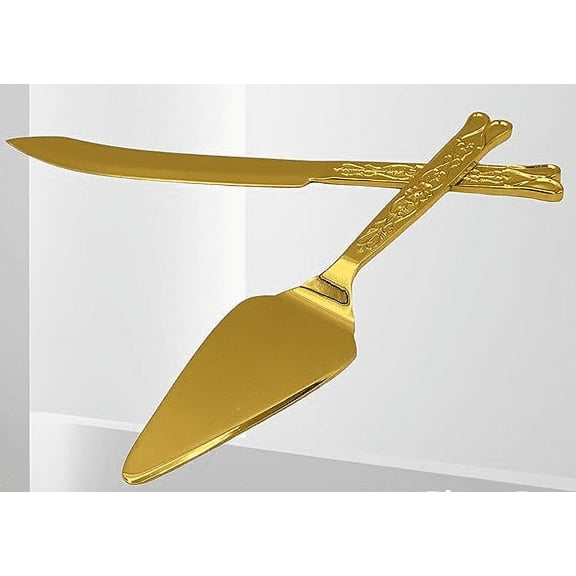 Gifts Infinity Wedding Cake Knife and Server Set - Valentine's Day Gift (CK-1G)