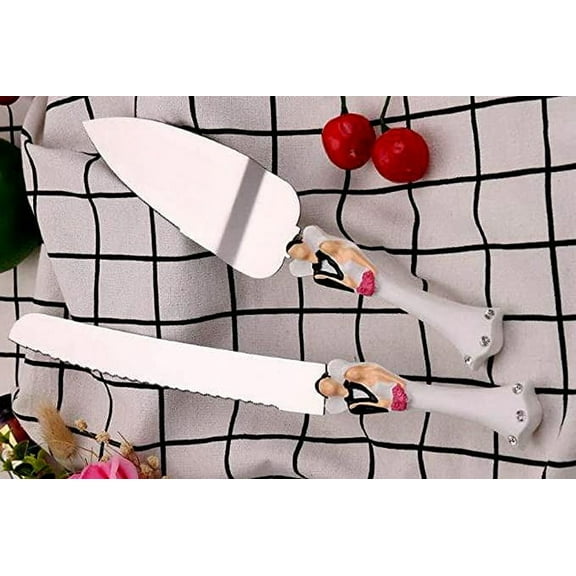 Gifts Infinity Wedding Cake Server And Knife Bride And Groom