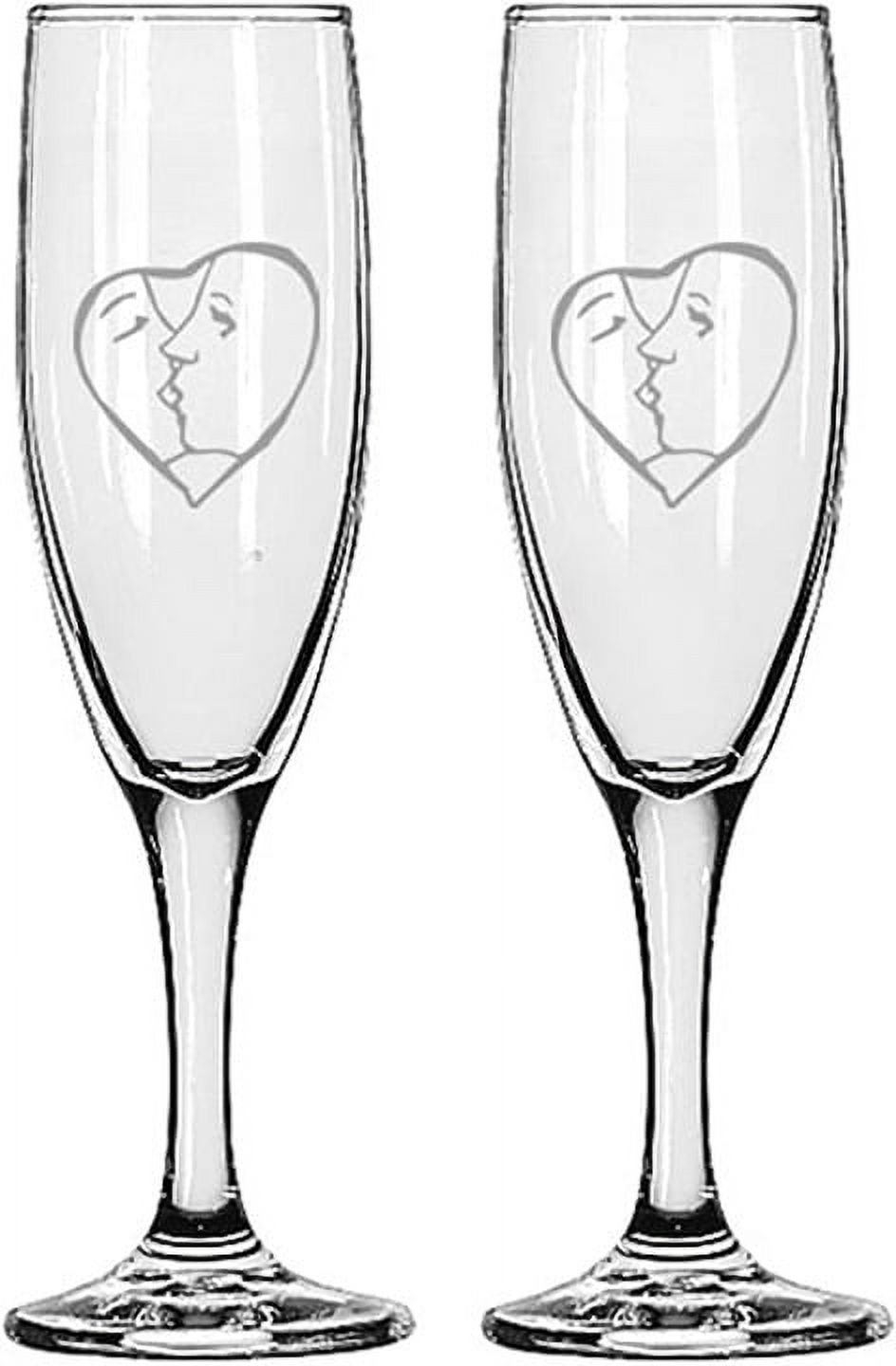 Gifts Infinity® Wedding Interlock Hearts Champagne Flutes Set of 2