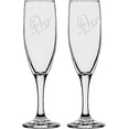 thumbnail image 1 of Gifts Infinity® Wedding Love Heart Champagne Flutes Set of 2 Toasting Glasses (Love Heart), 1 of 1