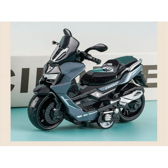 Gifts for Kids! Fwttom Toy Cars, Motorcycle Model Toy Mini Alloy Metal Die-Casting Motorcycle Model Motorcycle Model Toy Sports Motorcycle Racing Model Boy Series Gift