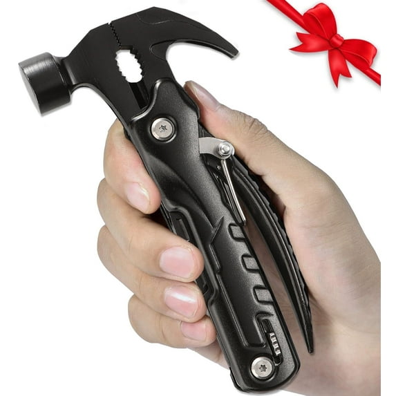 Christmas Gifts for Men, 15 in 1 Hammer Multitool, Unique Birthday Gifts for Him Husband Fathers Grandpa, Cool Gadgets Multi Tool Camping Essentials