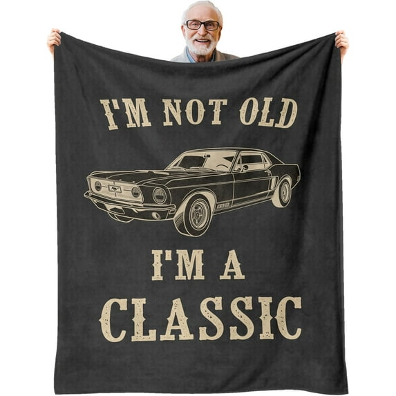Gifts for Men, Birthday Gifts for Men, Retirement Gifts for Men, Funny Older Men Gift Ideas, Fathers Day Blanket Gifts for Men Grandpa Dad Husband, Throw Blanket 50" X 60"