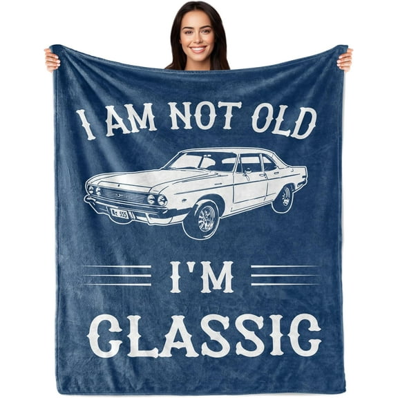 Gifts For Men, Funny Gifts For Men, Fathers Day Birthday Gift For Him, Best Older Man Gift Ideas, Unique Gag Present For Male Grandpa Dad Husband, Cool Fun Retired Gift For Man 60"X50" Blanket