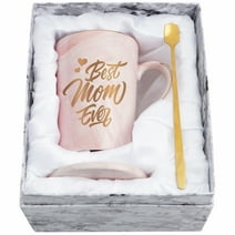 Gifts for Mom - Best Mom Ever Coffee Mug, Mothers Day Gifts, Christmas Gifts, Birthday Gifts, Mug Gifts for Mom, DawnJoanHD Pink 14 fl oz Coffee Mugs Ceramic Mug Tea Cup
