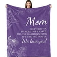 thumbnail image 1 of Gifts for Mom, Birthday Gifts for Mom, Mom Blanket from Daughter, Gifts for Mom from Daughter, Mom Gifts for Mothers Day Christmas, Best Mom Gifts Super Soft Throw Blankets 50"x60", 1 of 6