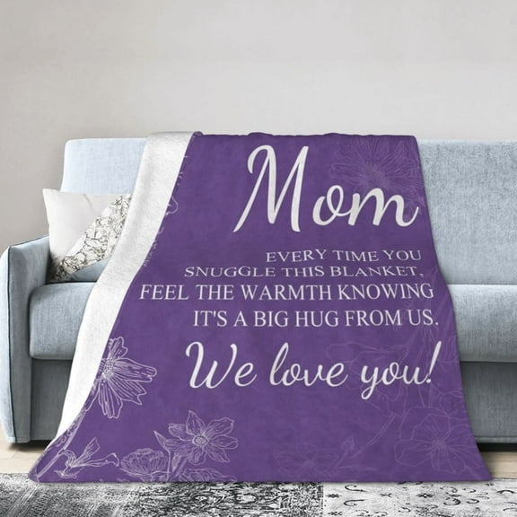 Gifts for Mom, Birthday Gifts for Mom, Mom Blanket Gifts for Mom , Mom Gifts for Mothers Day Christmas, Best Mom Gifts Super Soft Throw Blankets 50x40