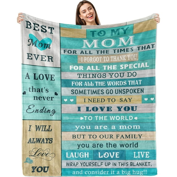 Gifts for Mom, Birthday Gifts for Mom, Mom Christmas/Birthday Gifts, Mom Gift from Daughter Son, Best Gifts for Mom ChristmasValentine''s Day/Mothers Day, Mom Blanket 60x50