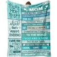 thumbnail image 1 of Gifts for Mom Birthday, Mothers Day Mom Blanket, Mom Gifts from Daughters Son, Mother Mommy Throw Blanket for Christmas, Valentines, Thanksgiving 60"X50", 1 of 7