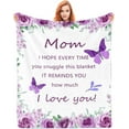 thumbnail image 1 of Gifts for Mom Blanket 60"x50", Mom Birthday Gifts, Mothers Day Birthday Gifts for Mom, Mom Gifts from Daughters Son, Gifts for Mom Birthday Christmas, Best Mom Ever Blankets Throw, 1 of 6