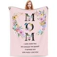 thumbnail image 1 of Gifts for Mom Blanket, Mom Blanket from Daughter, Ultra-Soft Fleece Flannel Mother Throw Blankets for Warm Birthday Present, Thanksgiving Day and Mother Day, 50" x 60", 1 of 5