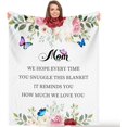 thumbnail image 1 of Gifts for Mom Blanket, Mom Blanket from Daughter, Ultra-Soft Fleece Flannel Mother Throw Blankets for Warm Birthday Present, Thanksgiving Day and Mother Day, 50" x 60", 1 of 5