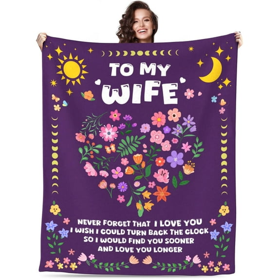 Gifts for Mom Blanket, Presents for Mother from Daughter Son, Mama Birthday Giving, Best Mom Ever Gift for Christmas Mothers Day Valentines, Soft Throw Blanket for Moms, 50"x60" Black