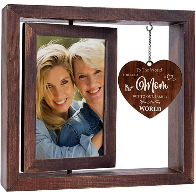 Gifts for Mom from Daughter, Mom Birthday Gifts Floating Frame, Mom Gifts Mother's Day Gifts, Thanksgiving, Christmas Presents for Mom Rustic Wood