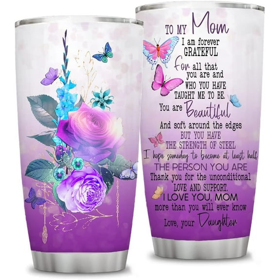 Gifts for Mom from Daughter- Mom Birthday Gifts, 20 oz Tumbler Cups with Lid , Stainless Steel, Double Wall, Insulated Tumblers Travel Coffee Mug,Birthday , Mothers Day & Christmas Day Gifts for Mom