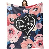 Gifts for Mom from Daughter, Mom Birthday Gifts from Son, Best Mom Blanket from Children, Gifts for Mothers Day, Christmas Bday Presents for Mother in Law Mom Throw Blanket 50" X 60"