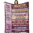 thumbnail image 1 of Gifts for Mom from Daughter, Mom Birthday Gifts from Son, Best Mom Blanket from Children, Gifts for Mothers Day, Christmas Bday Presents for Mother in Law Mom Throw Blanket 50" X 60", 1 of 5