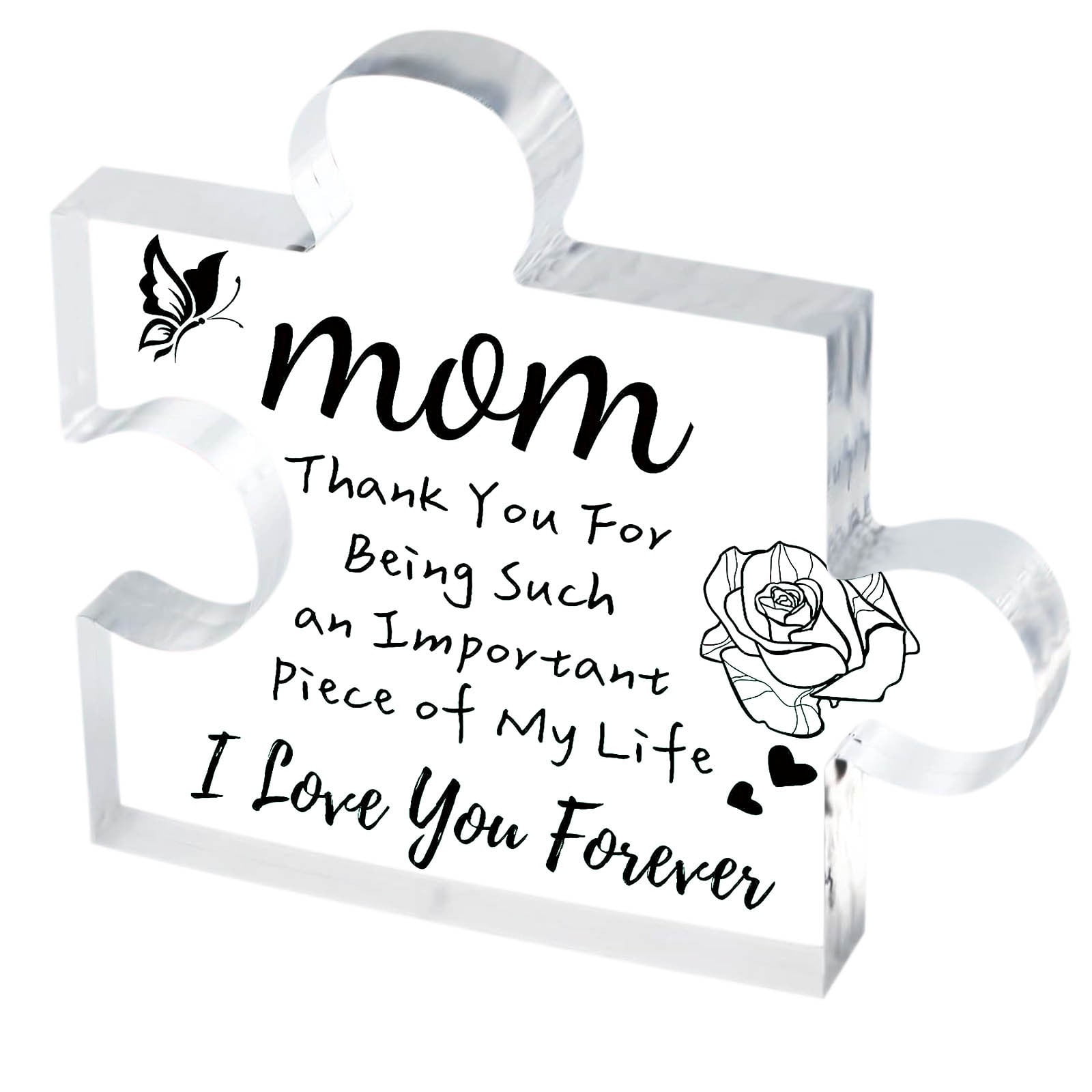 Son Gifts, Engraved Acrylic Block Puzzle Gifts for Boys from Mum