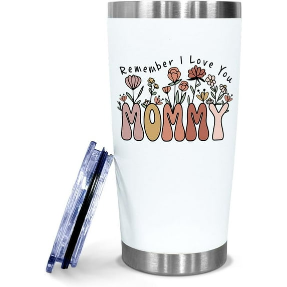 Gifts for Mom from Daughter Son - Remember I Love You Mommy Tumbler 20 oz - Adorable Mum Gift for Mother''s Day, Christmas, Valentine, Birthday - Mama Travel Cup, New Mom Presents