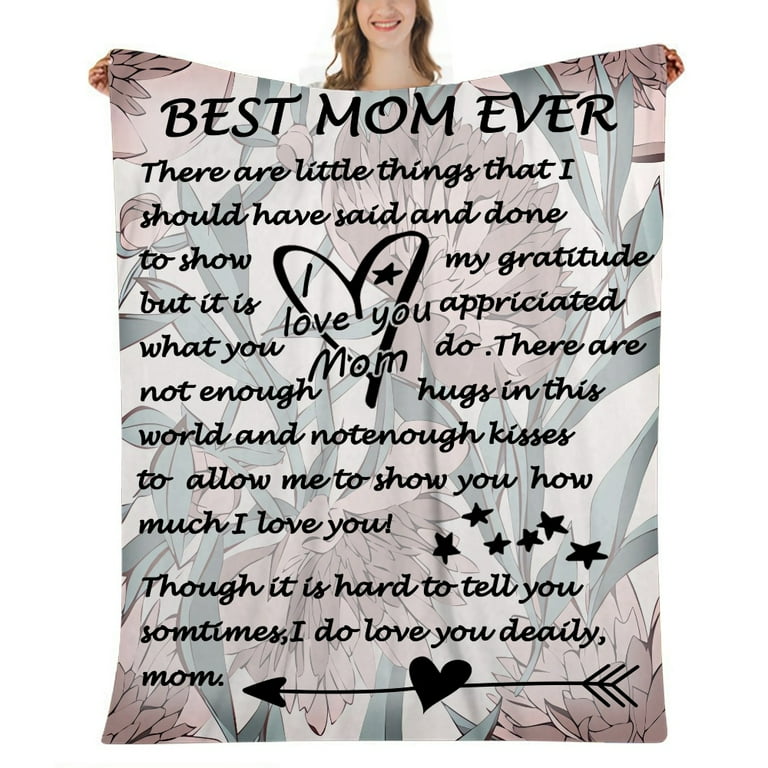 Gifts Blanket For Mom, Daughter Gifts For Mom, Dear Mom Blanket Gifts,  Mother's Day, Christmas, Valentine's Day, Soft Comfortable Flannel Throw  Blanket, Mom Bed Blanket Gifts - Temu Australia