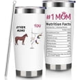 thumbnail image 1 of Gifts for Mom From Daughter Funny Happy Birthday Gifts for Mother From Son Best Gifts for Mothers Day 20oz Mom Cup Christmas Presents for Mother From Kids Travel Tumbler With Lid Straw, 1 of 6