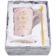 thumbnail image 1 of Gifts for Mom - Futtumy Best Bonus Mom Ever Coffee Mug, Mother's Day Gifts, Christmas Gifts, Birthday Gifts, 14 fl oz Pink Coffee Mugs Ceramic Coffee Mug Tea Cup, 1 of 9