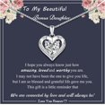 thumbnail image 1 of Gifts for Mom Grandma Heart Necklace Gifts for Daughter Granddaughter I Love You Necklace for Wife Girlfriend Birthday Gift Ideas Anniversary Thanksgiving Jewelry for Sister Bestie, 1 of 6