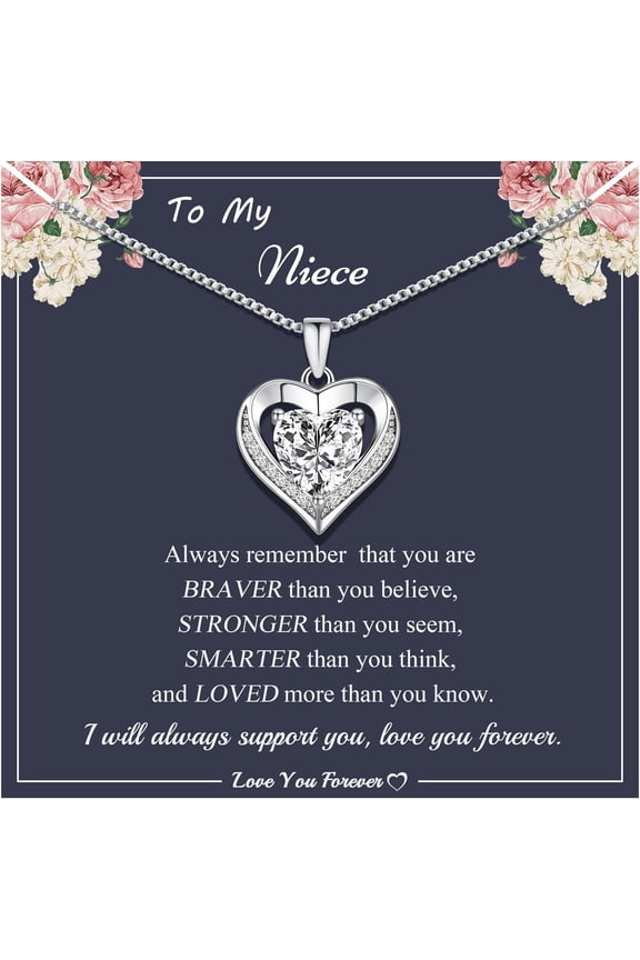 Gifts for Mom Grandma Heart Necklace Gifts for Daughter Granddaughter I Love You Necklace for Wife Girlfriend Birthday Gift Ideas Anniversary Thanksgiving Jewelry for Sister Bestie