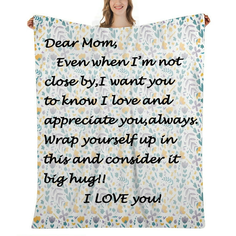  Gifts for Mom I Love You Mom Blanket Birthday