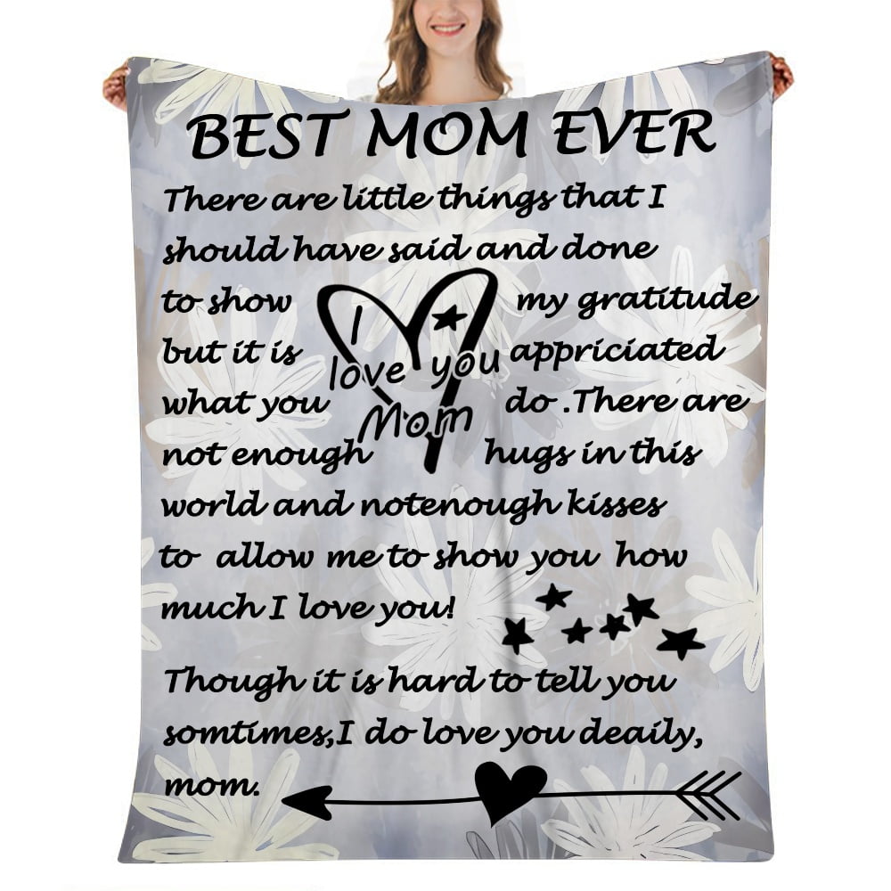  GUOTY Gifts for Mom Birthday Gifts for Women Mothers Day  Blanket from Daughter Son, Mom Gifts to My Mom, Thanksgiving Christmas  Birthday Gifts for Mother, Soft Throw Blanket 60x50 : Home