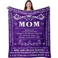 thumbnail image 1 of Gifts for Mom, Mom Birthday Gifts from Daughter Son, Birthday Gifts for Mom, Best Mom Gifts for Birthday/Mothers Day/Christmas, Mother Birthday Gifts, Presents for Mom, Mom Blanket 50"X60", 1 of 6